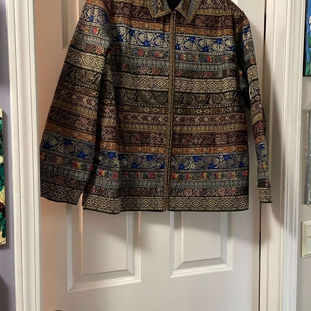 Chico's Multicolor Patterned Jacket - Picture 2 of 6